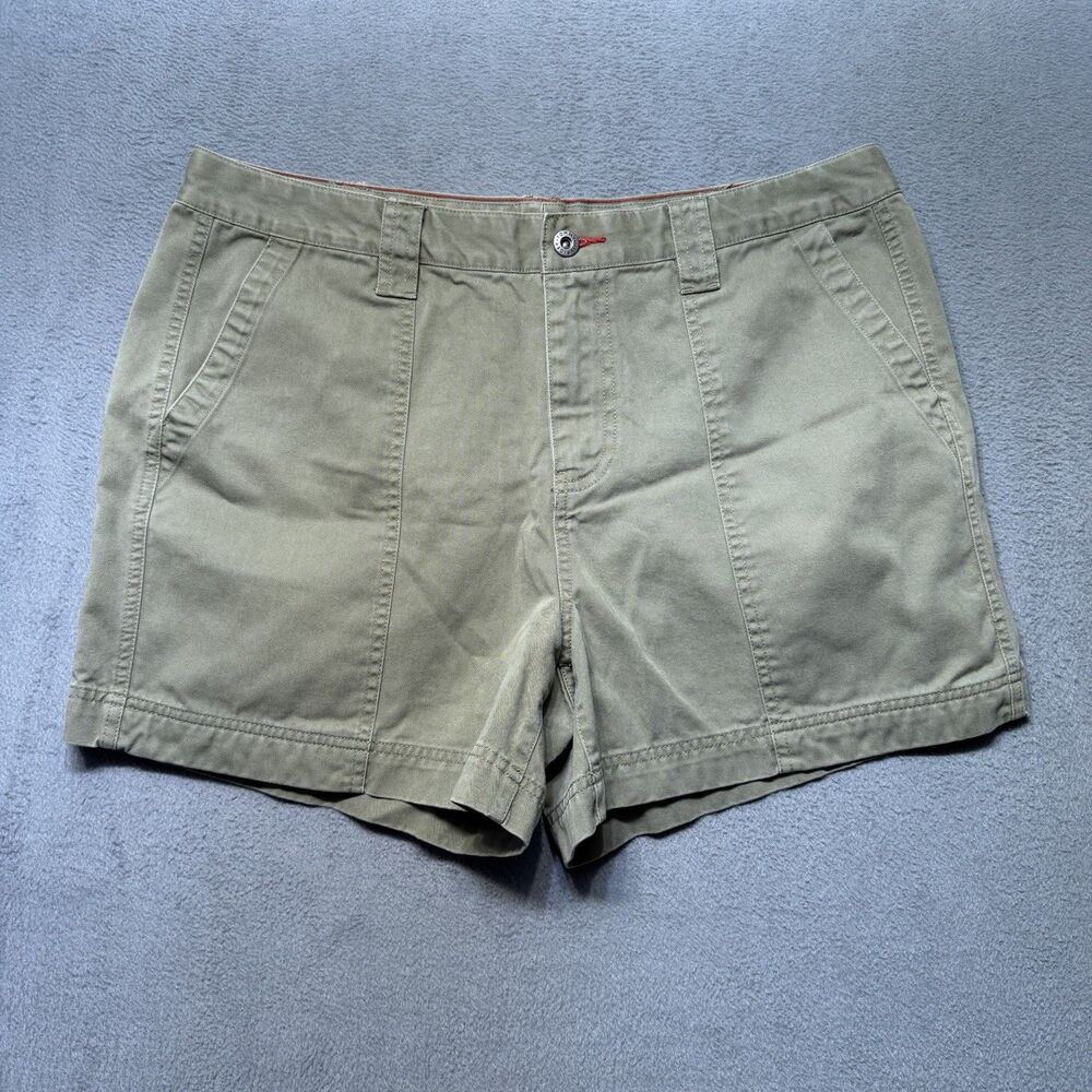 Tommy Hilfiger Women’s Size 14 Shorts Olive Green Chino Flat Front Outdoor